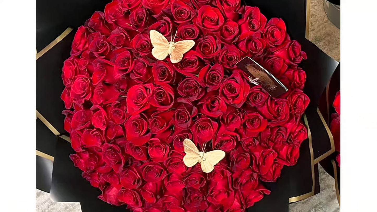 Large Red Roses Bouquet