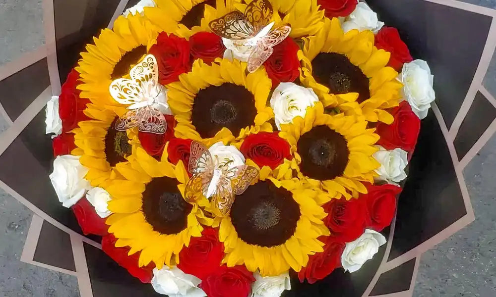Lux Sunflowers and Roses