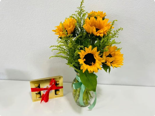 Sunflowers in a Vase