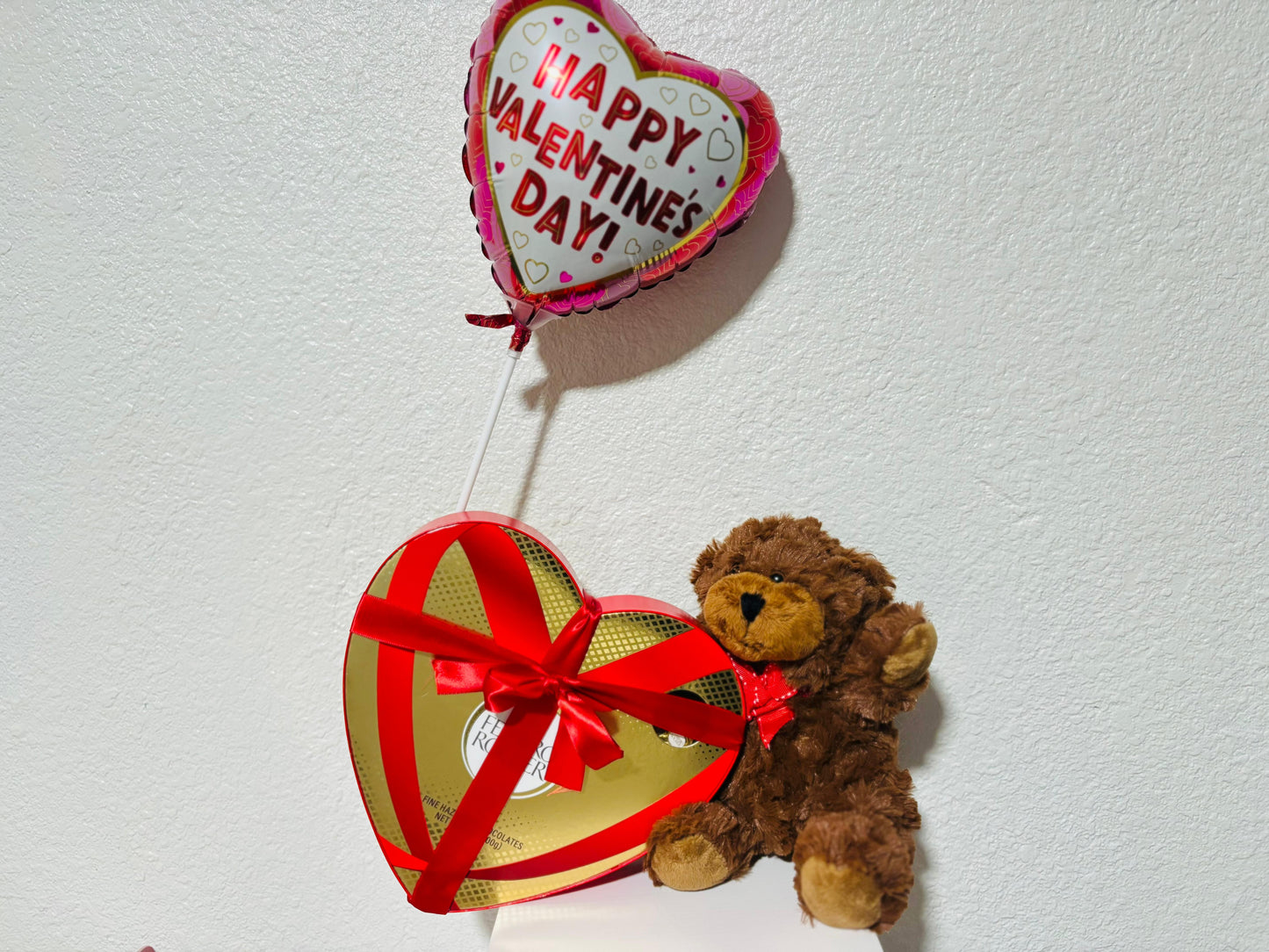 Heartbox Chocolate with Balloon and Bear